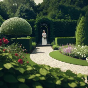 Fresh Avocado in Lush Garden Landscape