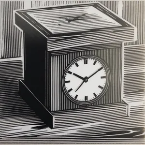 Vintage Analog Clock Showing Time