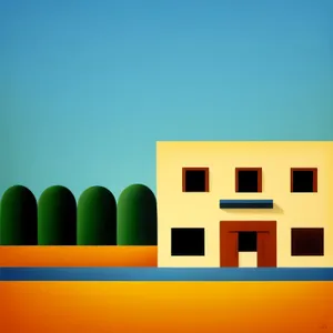 Modern 3D Architectural Home Design Symbol