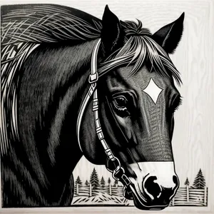 Striped Equine Beauty in the Wild.