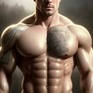 Masculine Power: Chiseled Abs and Muscular Torso