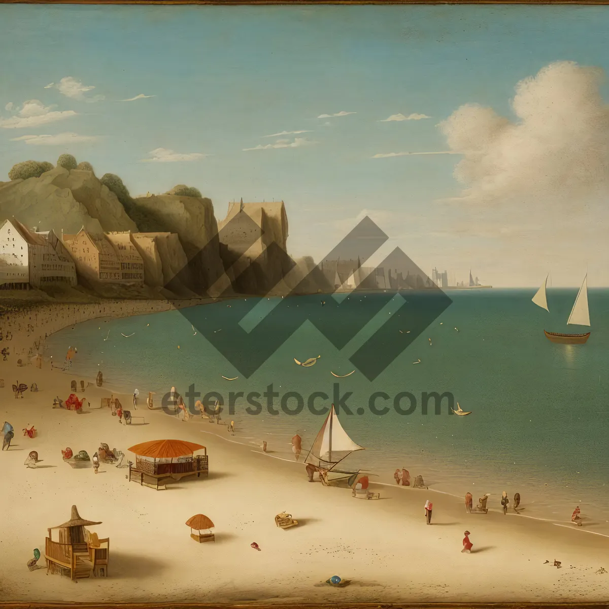 Picture of Golden Horizon: Sunset Over Ocean