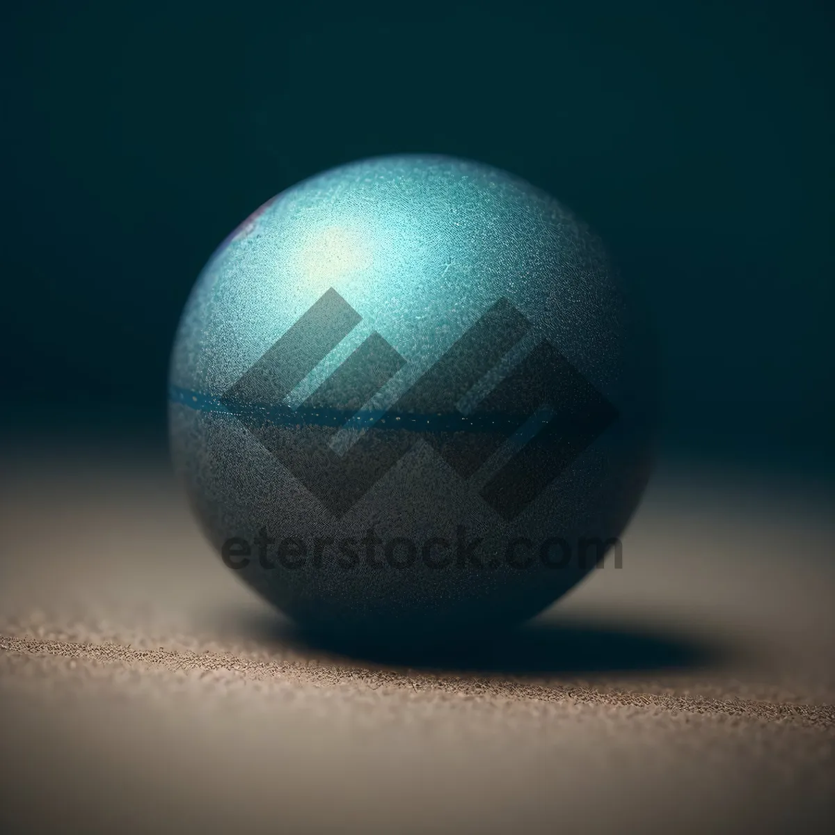 Picture of Black Mechanical Globe with Round Egg-like Sphere