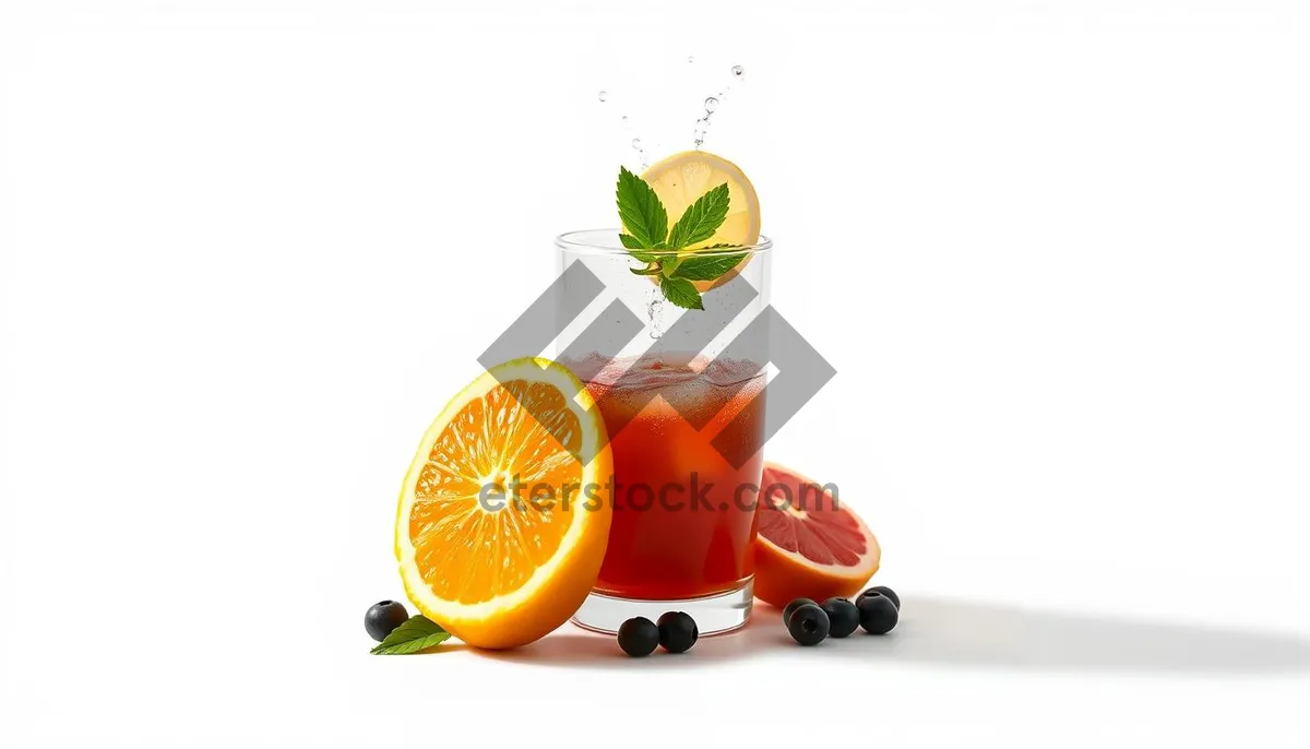 Picture of Fresh Tropical Fruit Smoothie with Citrus Slices