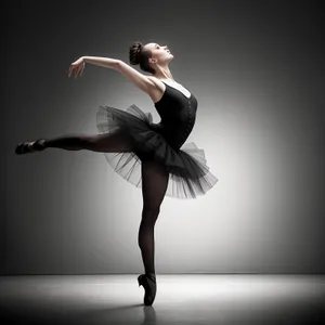 Graceful Ballerina in Motion: Elegance and Flexibility