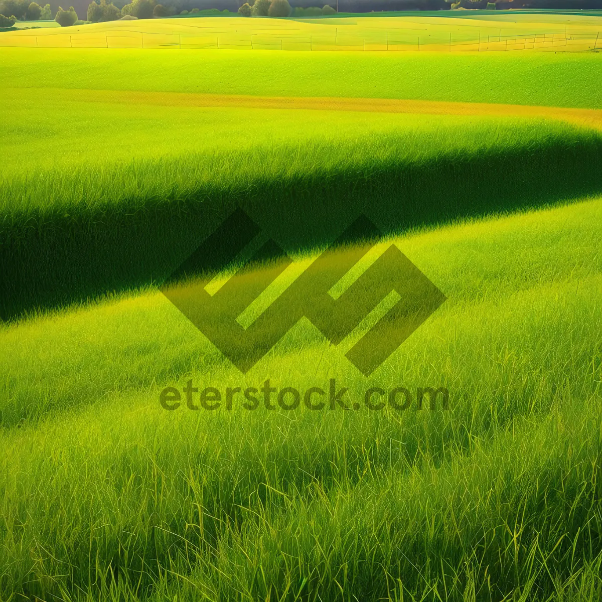 Picture of Golden wheat fields basked in sunlight.