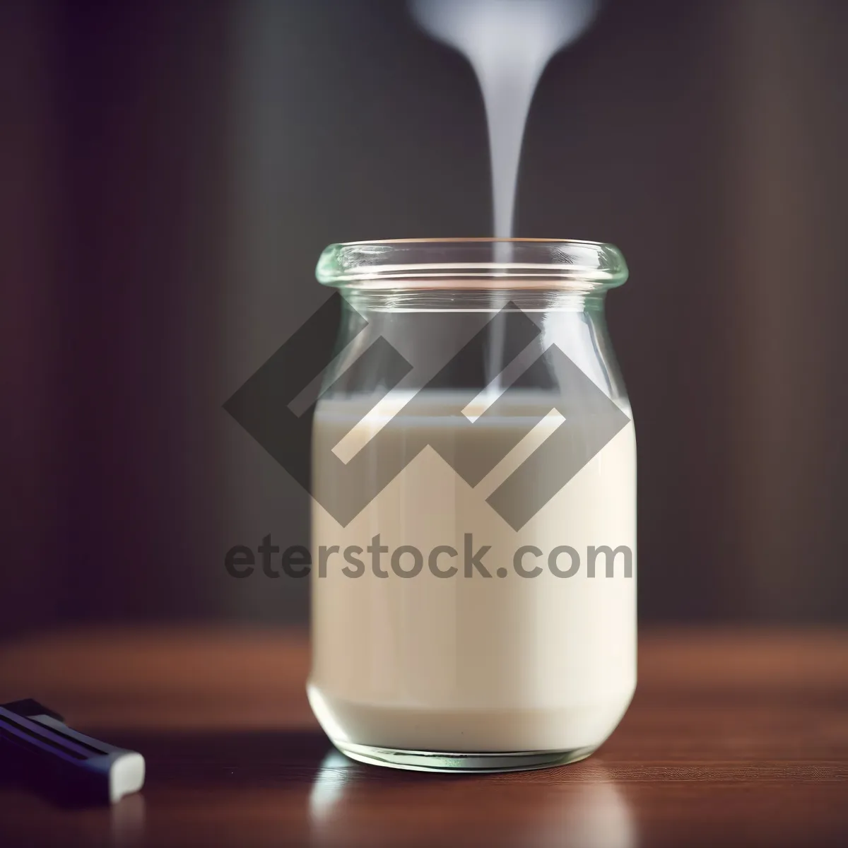 Picture of Milk in Glass Bottle - Dairy Drink for Health