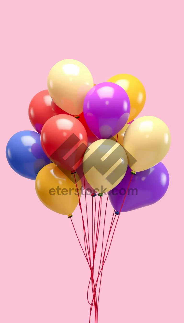 Picture of Joyful Balloon Celebration in Orange and Yellow