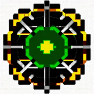 Exploration Map with 3D Toy Flag