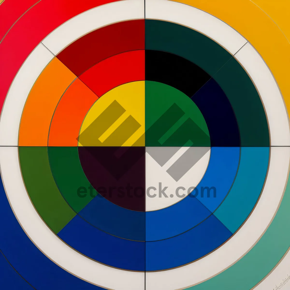 Picture of Vibrant Rainbow Circle Graphic