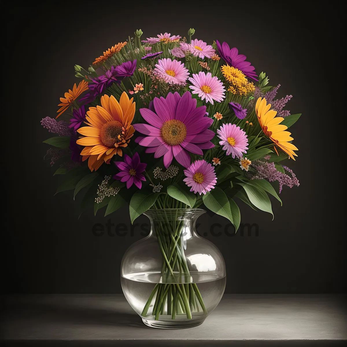 Picture of Vibrant Floral Bouquet: Daisy and Sunflower Delight