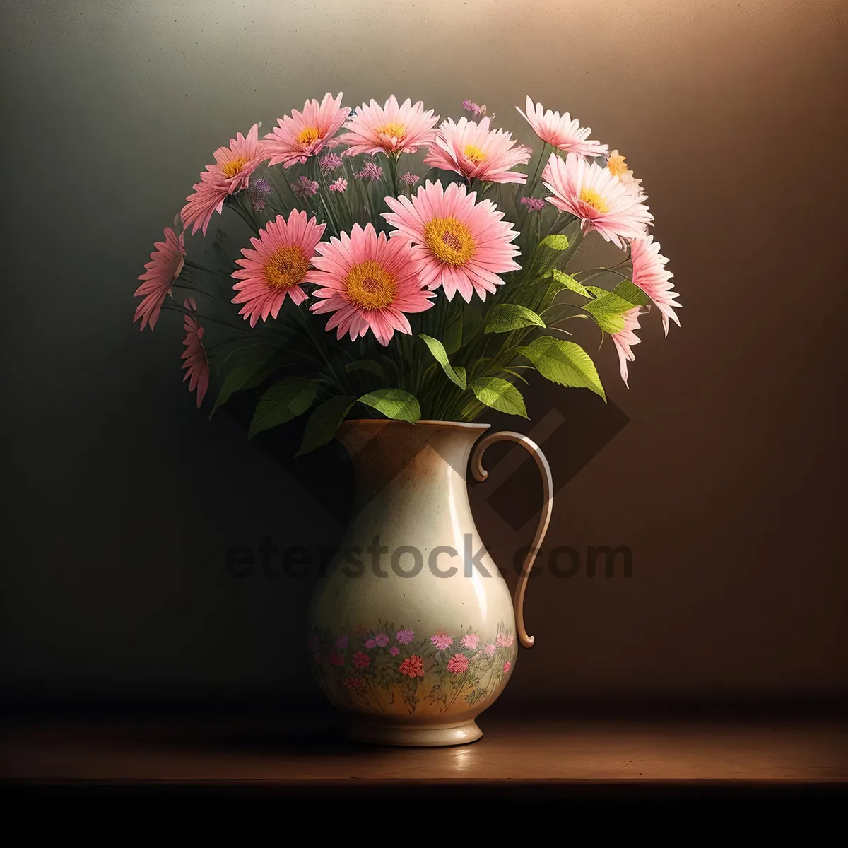 Picture of Pink Floral Vase Bouquet