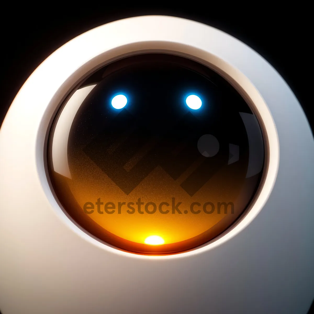 Picture of Shiny Black and Orange Button Set