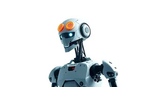 Cute Cartoon Futuristic Robot Character