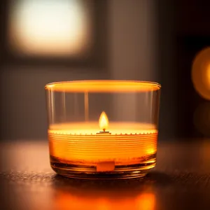 Radiant Glow: Fiery Illumination in Glass