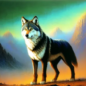 Majestic Timber Wolf showcasing untamed wilderness