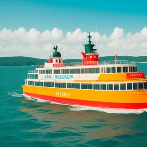 Nautical Luxury Cruise Ship Sailing Seamlessly