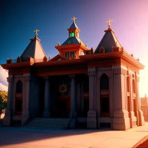 Majestic Orthodox Cathedral in the Historic City Square