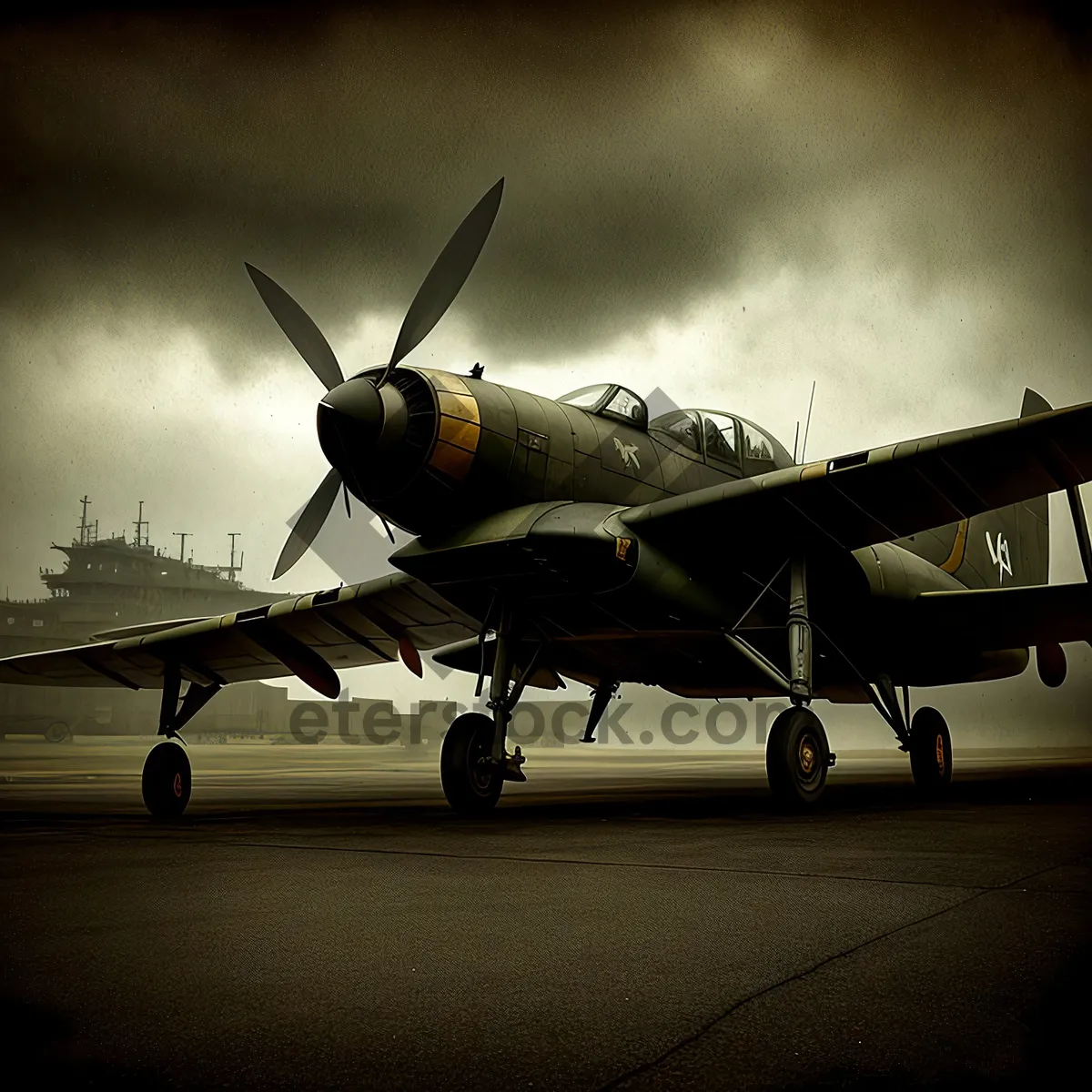 Picture of Sky High Stealth Jet Soaring Through Clouds