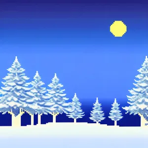 Frosty Winter Wonderland Holiday Card