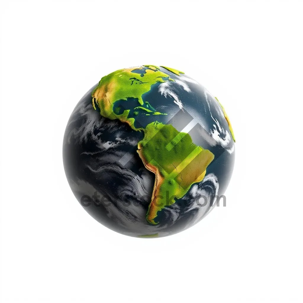 Picture of 3D Earth Globe Map Communication Icon