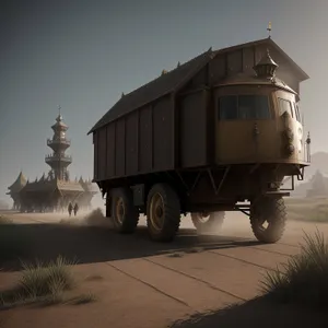 Transportation at its Peak: Heavy-duty Freight Truck on the Highway