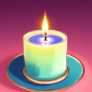 Burning Flame: Illuminating Candlelight for Spa and Celebration
