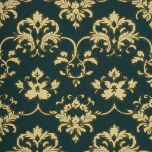 Vintage floral wallpaper pattern with ornate design