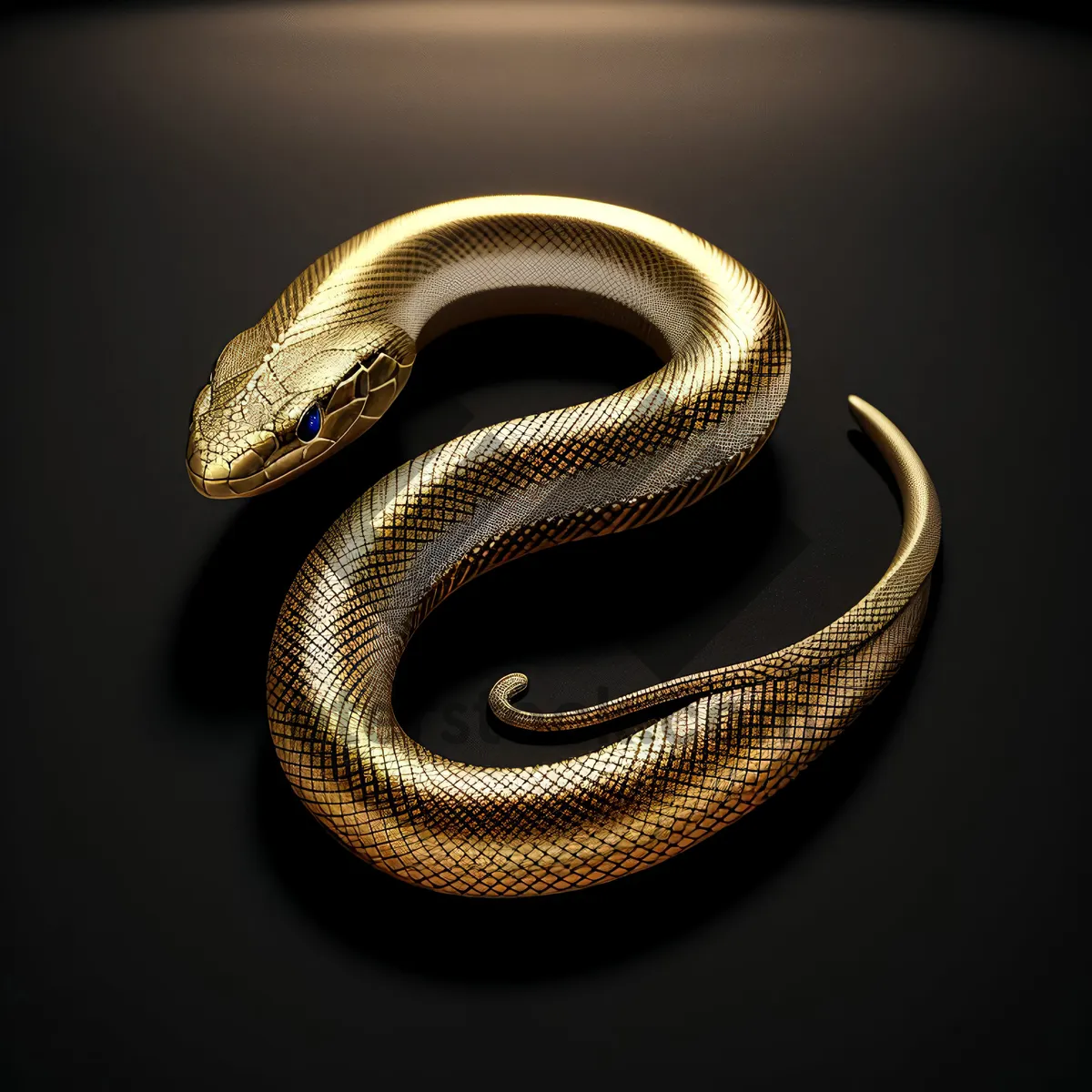 Picture of Black Night Serpent in Wild, Dangerous Wildlife