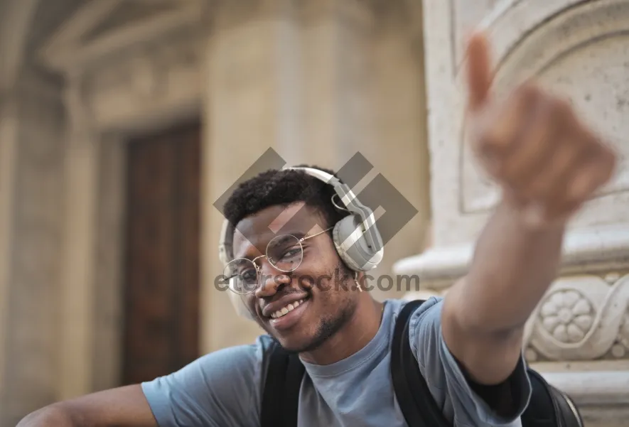 Picture of Happy Smiling Adult Man Portrait Lifestyle Shot