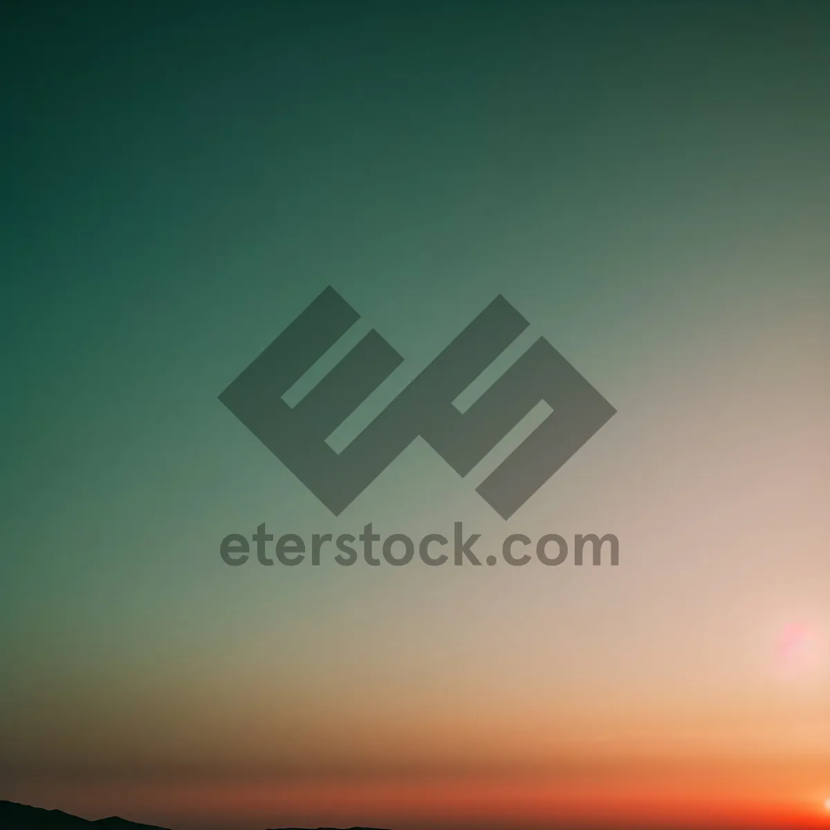 Picture of Vibrant Summer Sky with Setting Sun