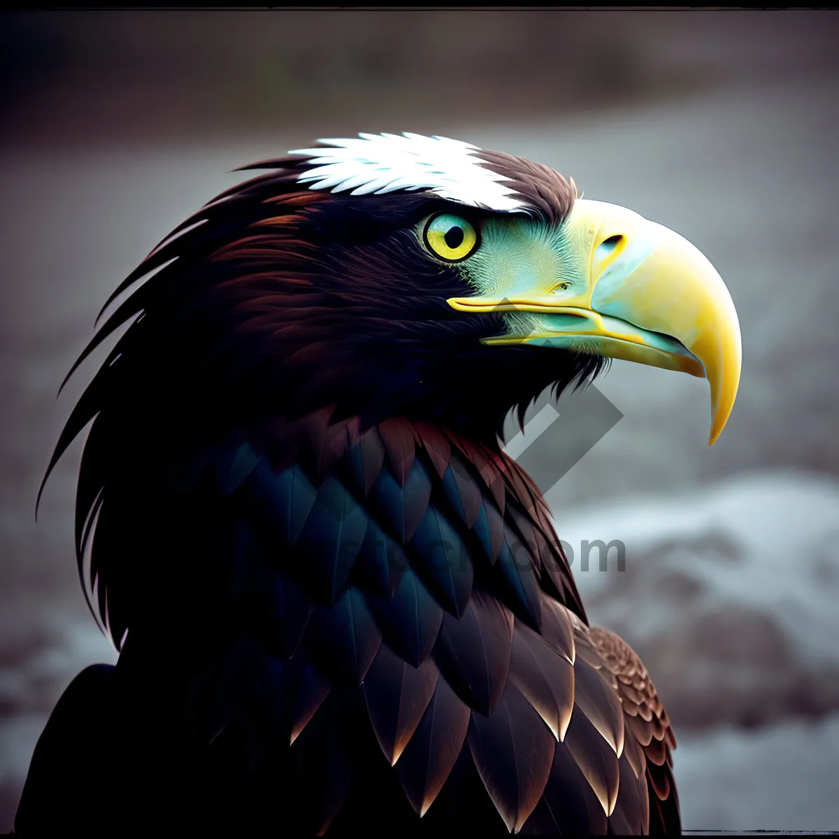 Picture of Bald Eagle: Majestic Wild Predator with Vibrant Plumage