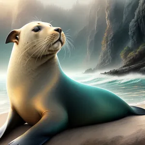 Eared Seal Astonishingly Blending with Arctic Wildlife