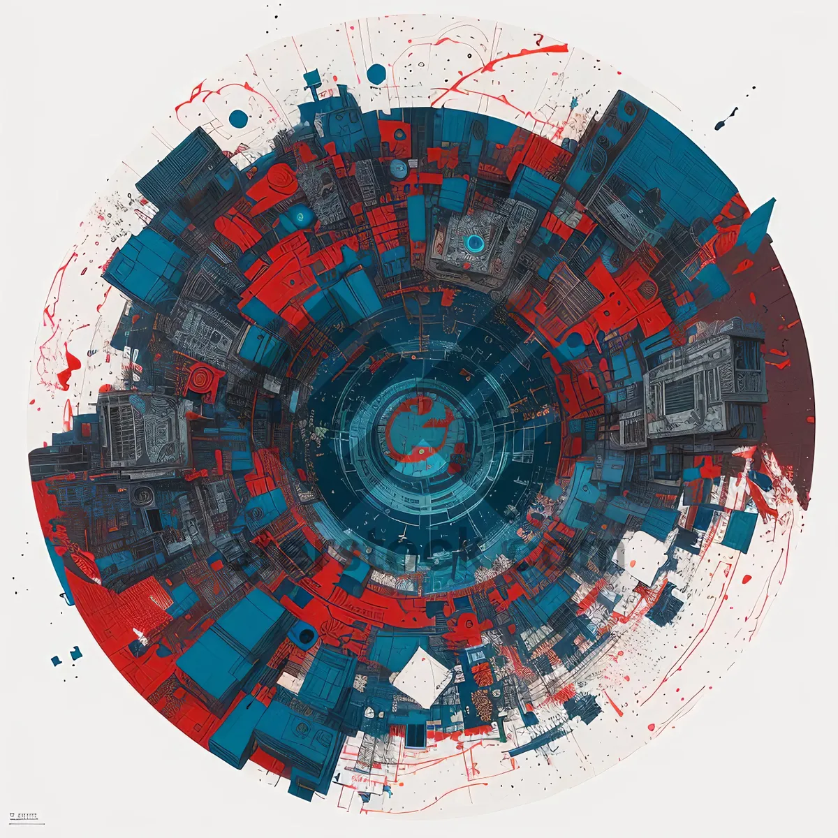 Picture of Scientific Accelerator Device Design: Artistic Data Circle