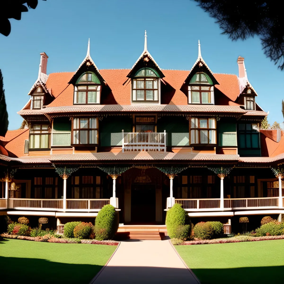 Picture of Historic Brick Residence with Skyline View