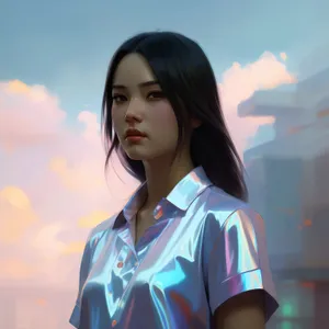 Happy Professional Lady: Smiling Brunette Businesswoman