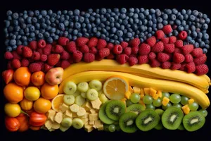 Assorted Fresh Fruits for a Healthy Diet