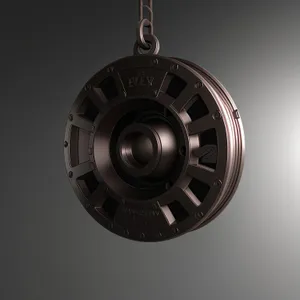 Black Metal Music Pulley Machine - Mechanical Device Technology