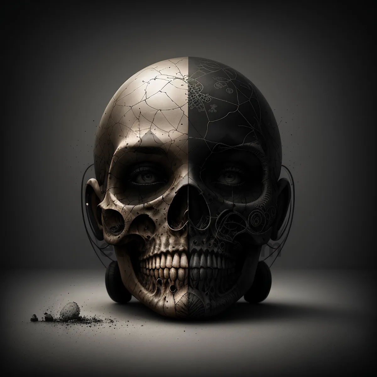 Picture of Eerie Skeleton Skull Mask - Terrifying Pirate