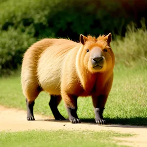 Majestic Horse Gracefully Galloping Through Green Meadow