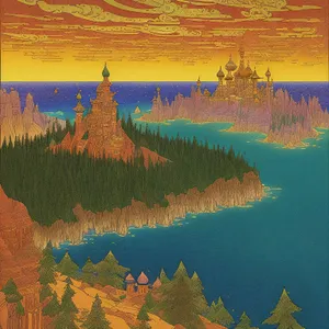 Majestic Autumn Lake Puzzle