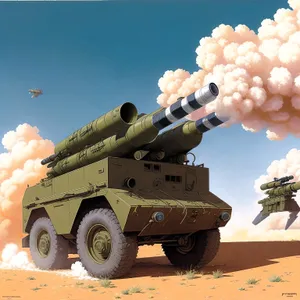 Powerful War Cannon in Sky: Rapid Artillery Missile