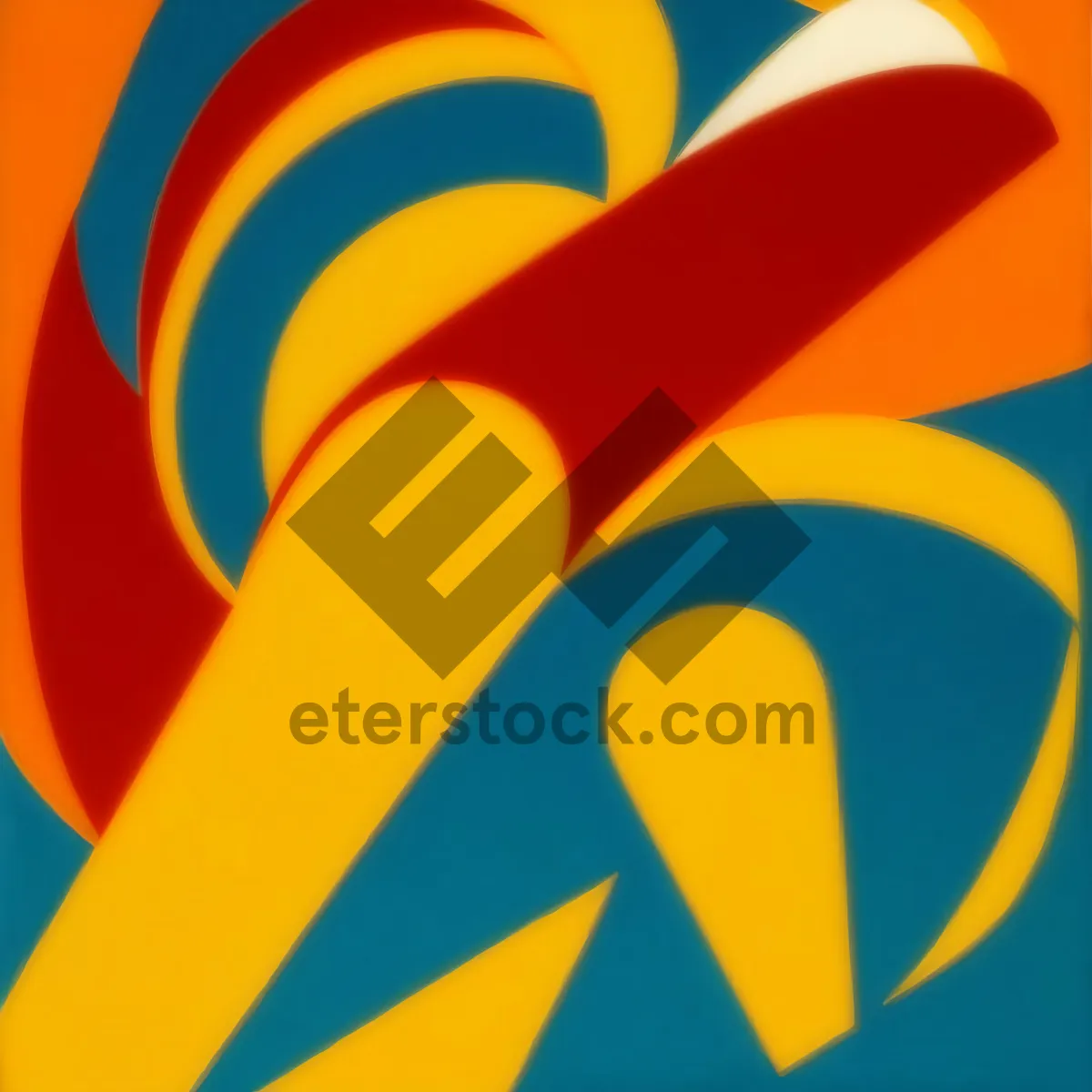 Picture of Abstract Rainbow Flag in Vibrant Graphic Design