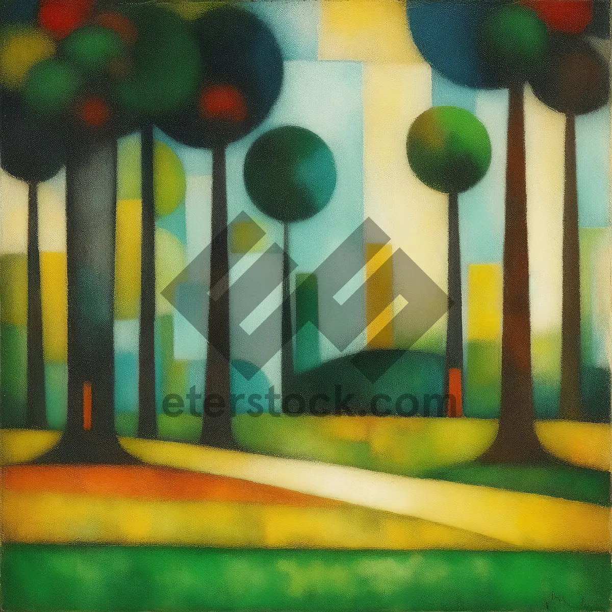 Picture of Colorful school supplies for education and learning.