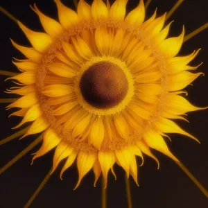 Vibrant Sunflower Blossom in Sunny Field