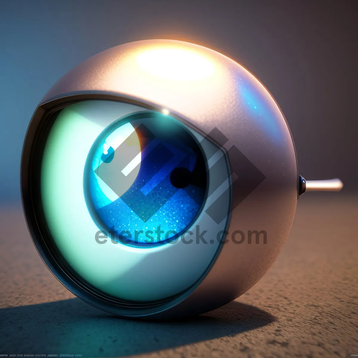 Picture of Shiny Glass Button Icon: 3D Web Design Symbol