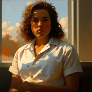 Doctor with stethoscope: Professional and confident female.