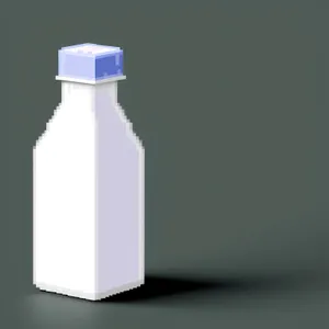 Prescription Drug Bottle: 3D Plastic Container Image