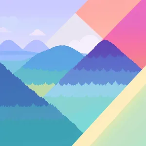 Vibrant Geometric Artwork with Gradient Texture