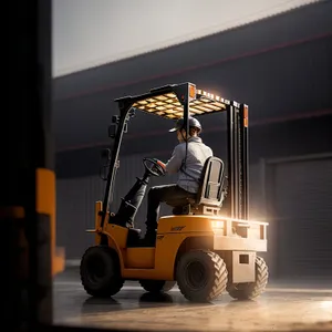 Heavy Duty Forklift Loader in Industrial Setting
